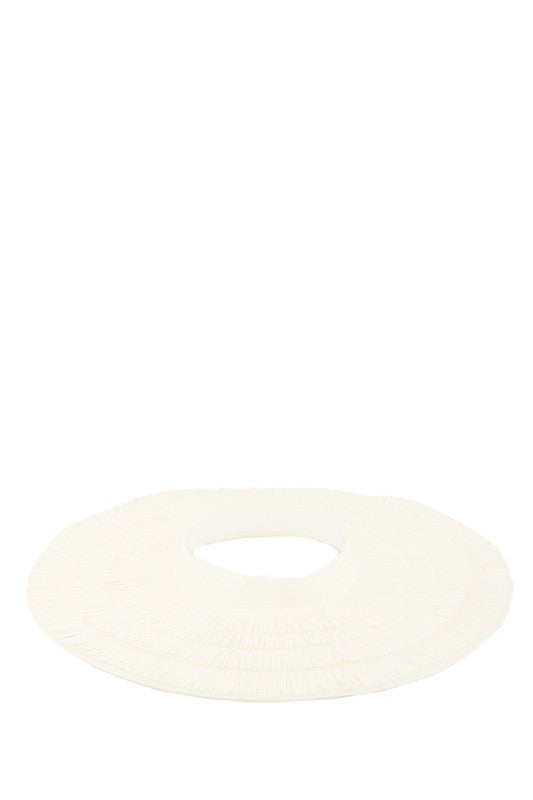 Wide Brim Straw Sun Visor