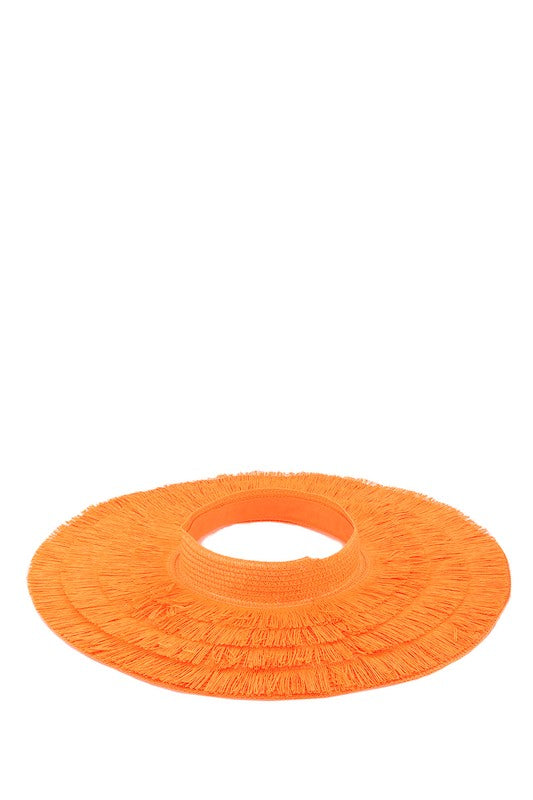 Wide Brim Straw Sun Visor