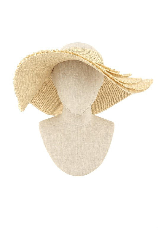 Wide Brim Straw Sun Visor