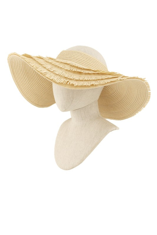 Wide Brim Straw Sun Visor