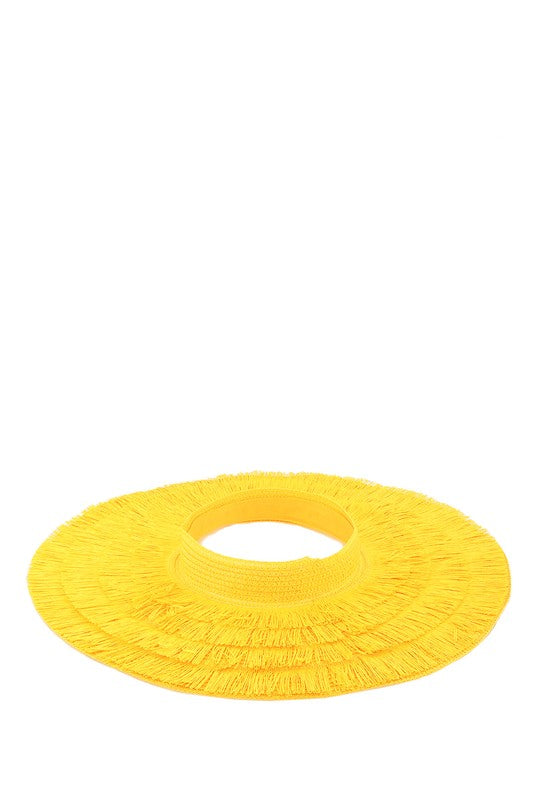 Wide Brim Straw Sun Visor