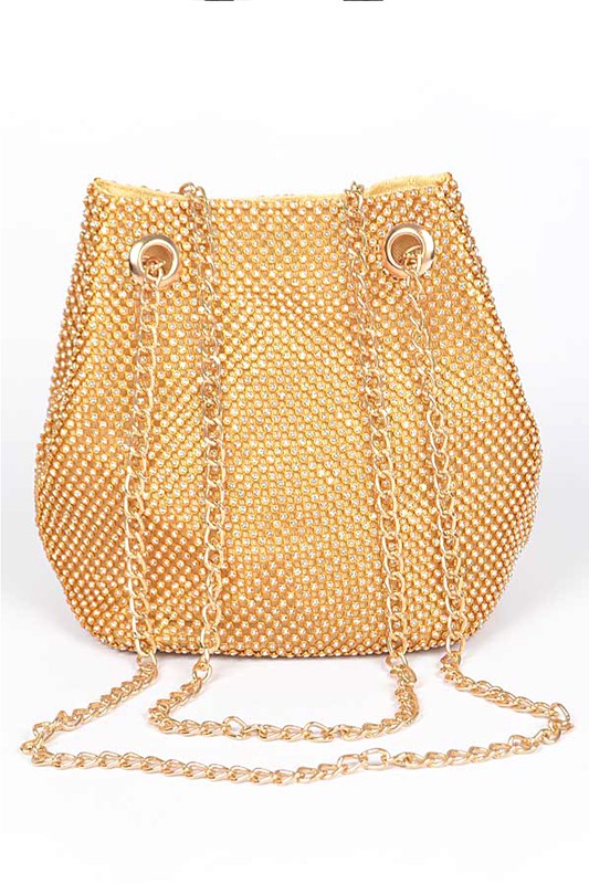 Rhinestone Mesh Convertible Swing Bag