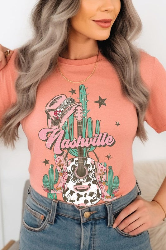 Nashville Music City Graphic Tee