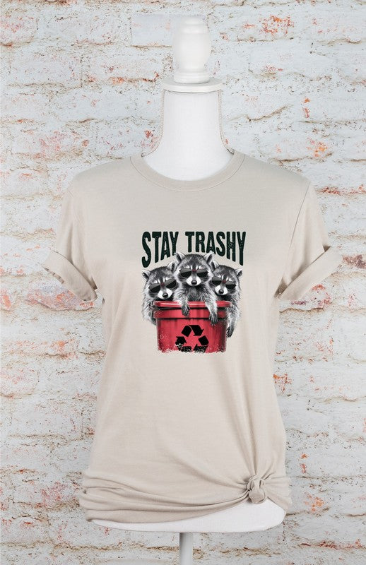 Stay Trashy Raccoon Softstyle Tee