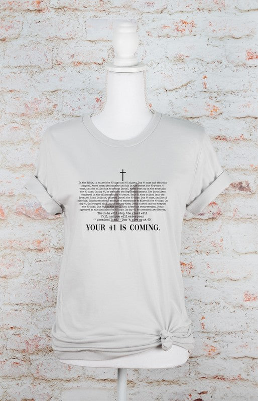 Your Day 41 Is Coming Graphic Tee Plus Size