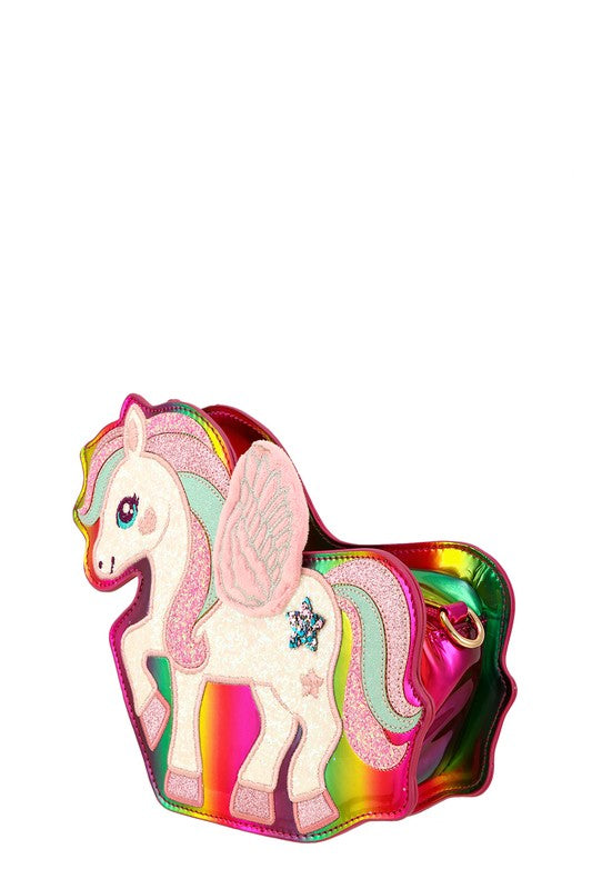 Multi Color Unicorn Crossbody Bag