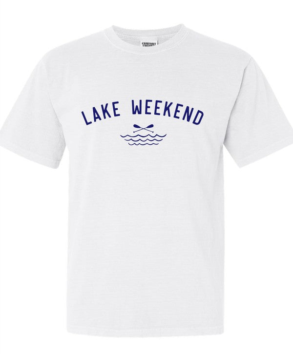 Lake Weekend Comfort Color Graphic Tee