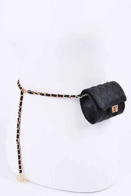 Chain Accent Crossbody Bag