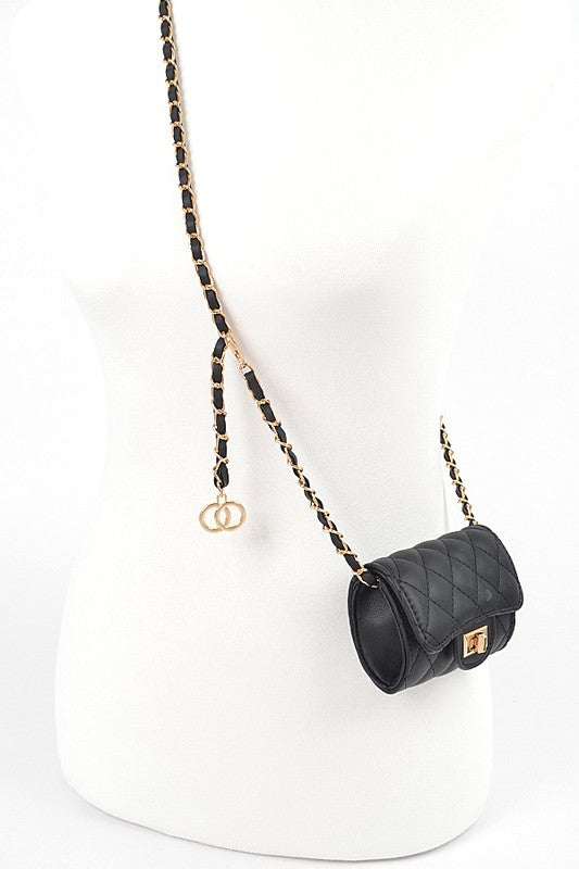 Chain Accent Crossbody Bag