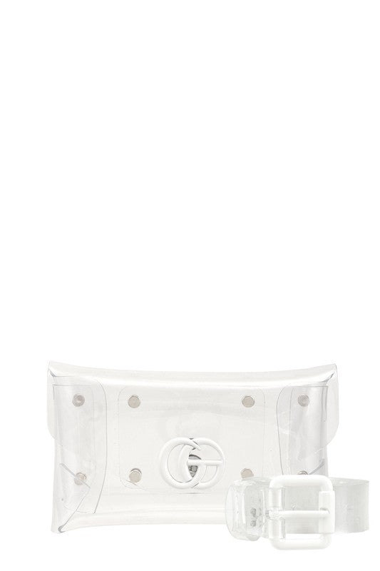 Transparent GO Charm Waist Bag