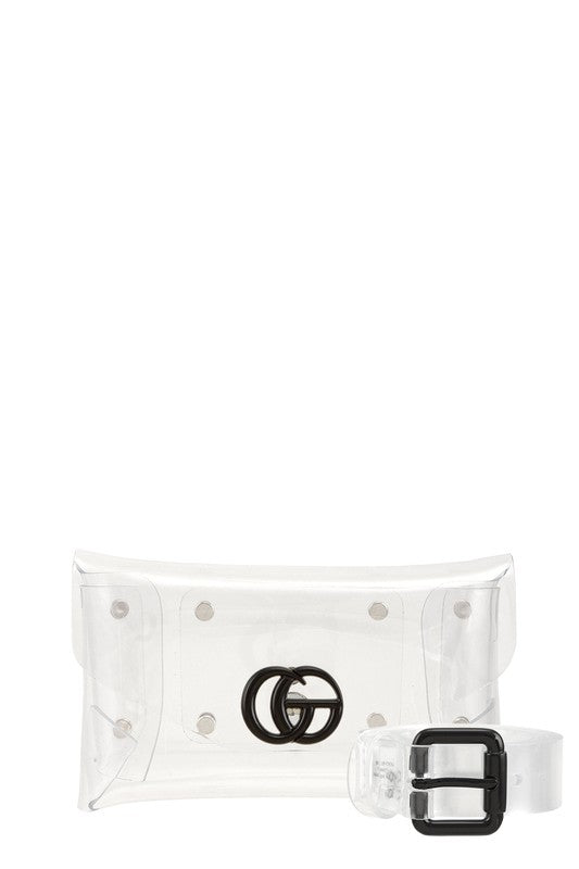 Transparent GO Charm Waist Bag