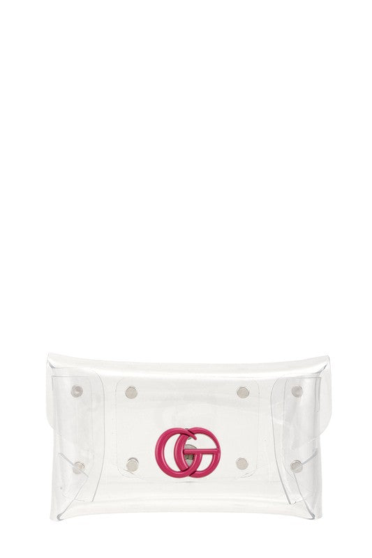 Transparent GO Charm Waist Bag