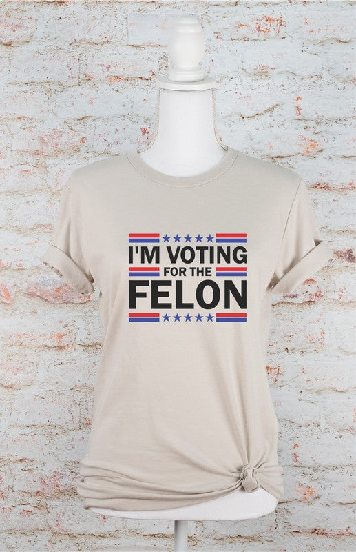 I'm Voting for the Felon Softstyle Plus Size Tee