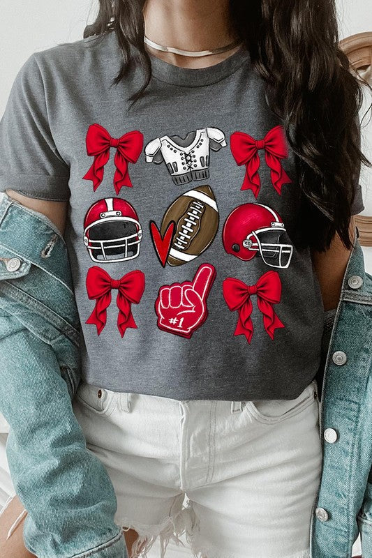 Coquette Football Graphic Tee