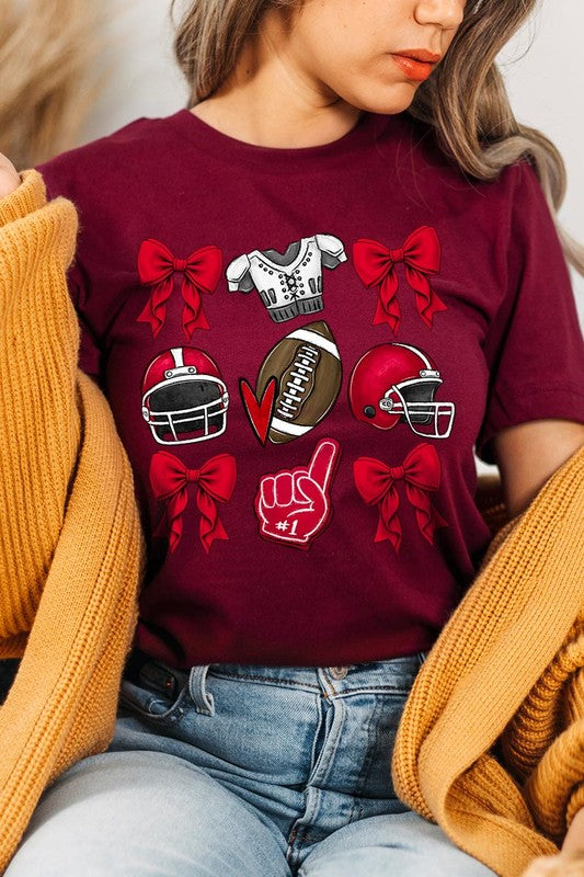 Coquette Football Graphic Tee