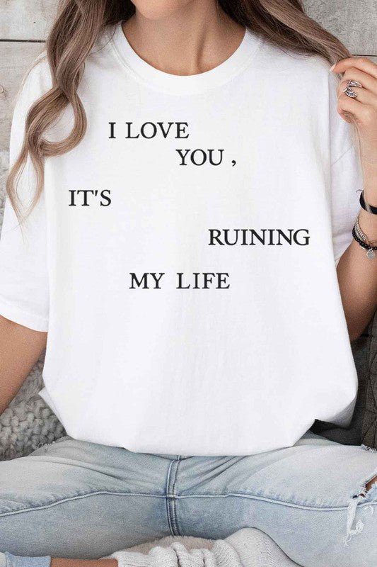 I LOVE YOU All OVER GRAPHIC TEE