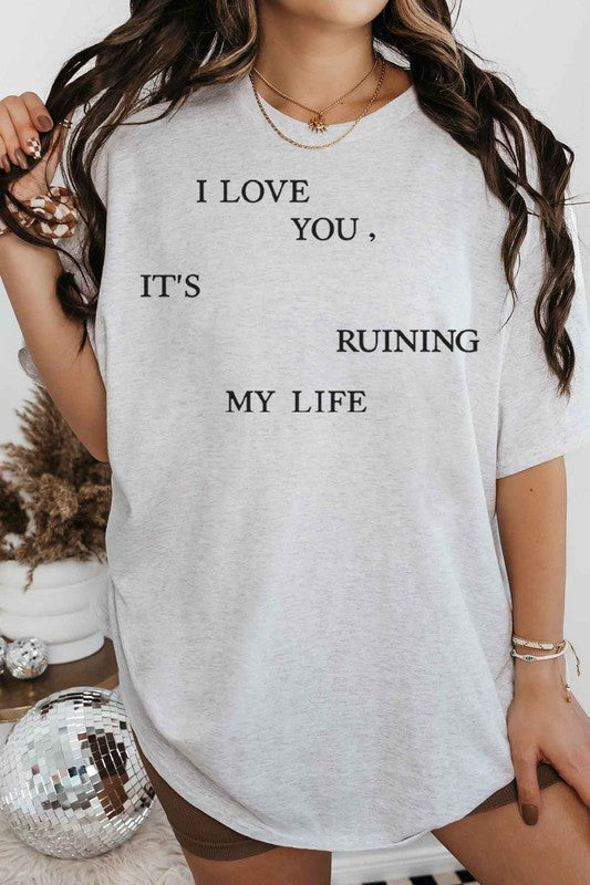 I LOVE YOU All OVER GRAPHIC TEE