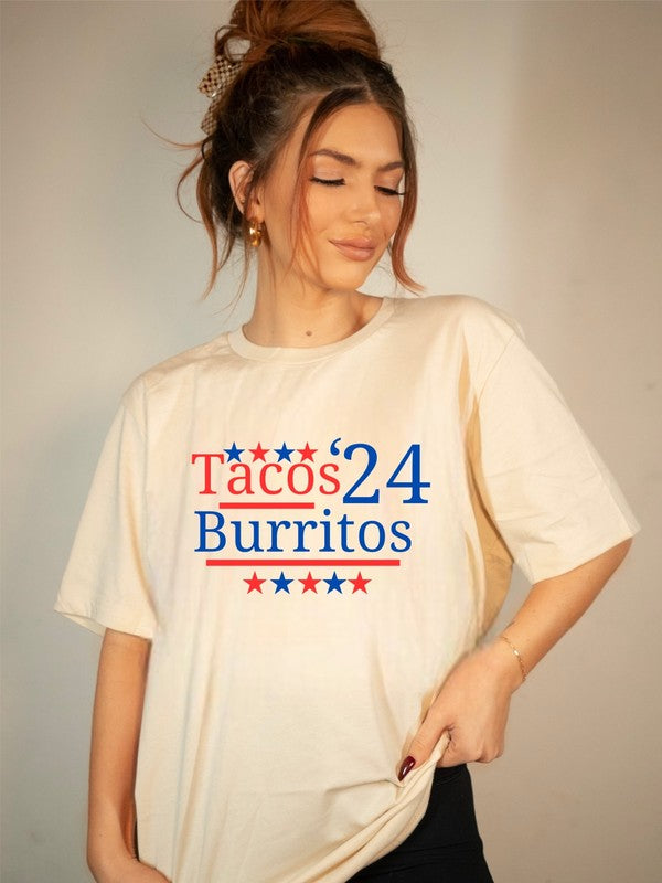 Tacos Burritos President Softstyle Graphic Tee