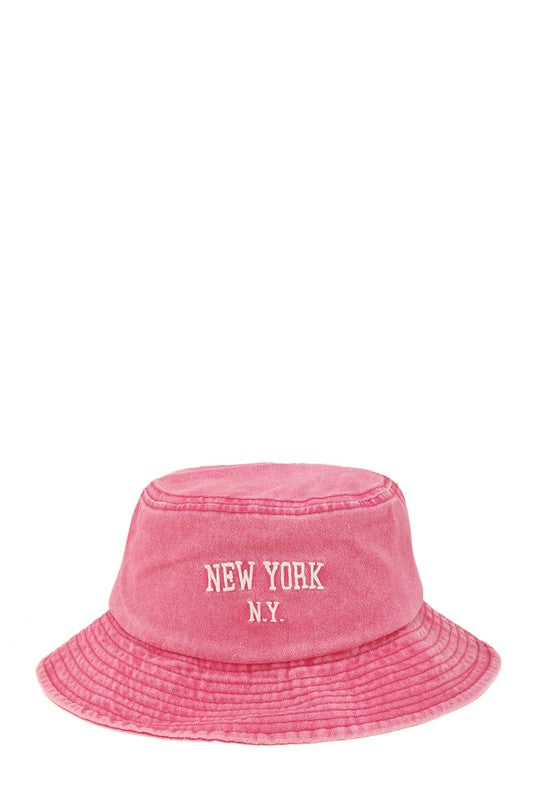 NEW YORK 3D Pigment Bucket Hat