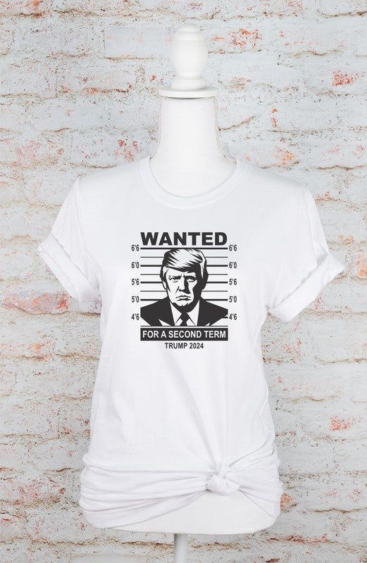 Wanted Trump Mugshot 2024 Graphic Tee