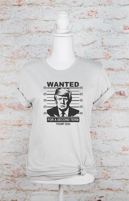 Wanted Trump Mugshot 2024 Graphic Tee