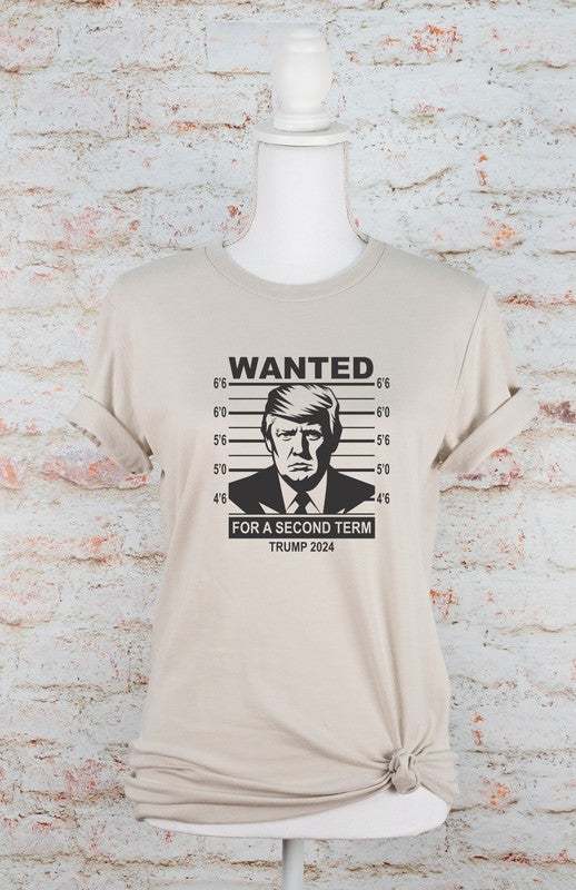 Wanted Trump Mugshot 2024 Graphic Tee