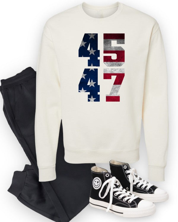 45 47 Trump America Graphic Sweatshirt Plus Size