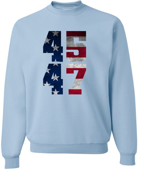 45 47 Trump America Graphic Sweatshirt Plus Size