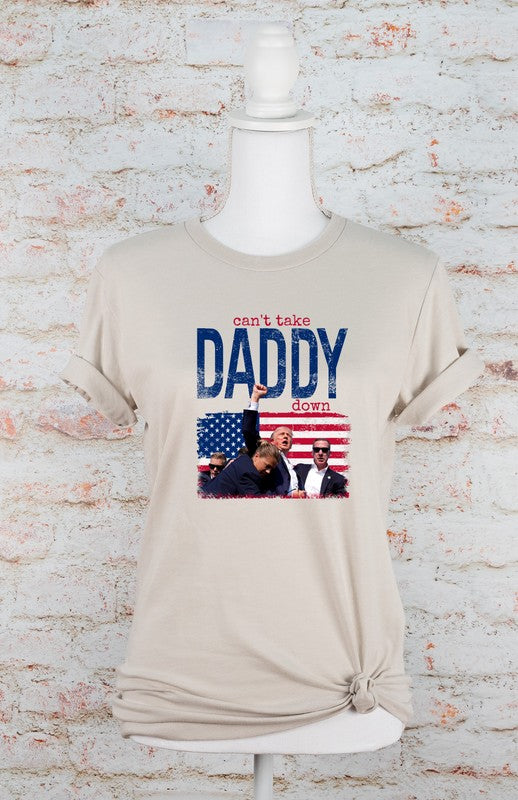 Can't Take Daddy Down Trump Softstyle Graphic Plus Size Tee T-Shirt