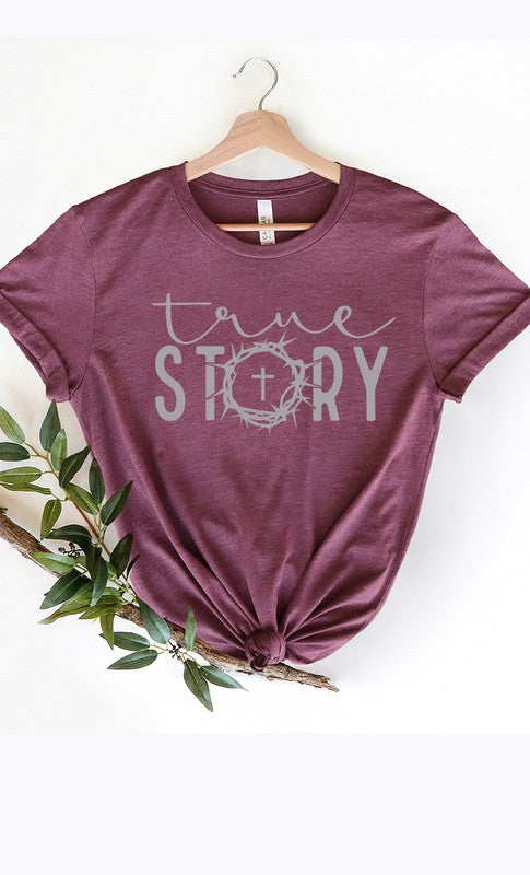 True Story Cross Easter Graphic Tee T-Shirt