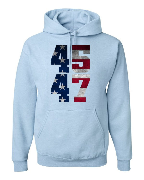 45 47 Trump America Graphic Hoodie Plus Size