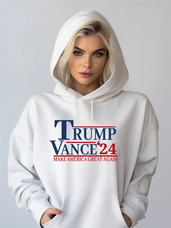 Trump Vance 2024 Graphic Hoodie Plus Size