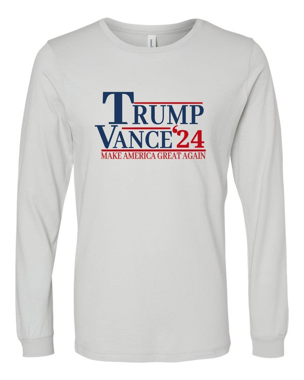 Trump Vance 2024 Graphic Long Sleeve Shirt