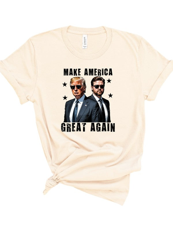 Make America Great Again Trump Vance Graphic Tee Plus Size