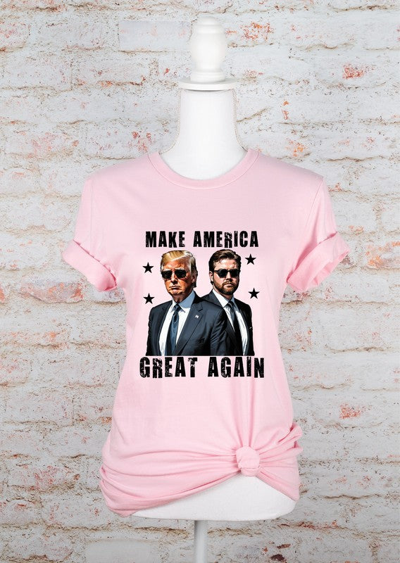 Make America Great Again Trump Vance Graphic Tee Plus Size