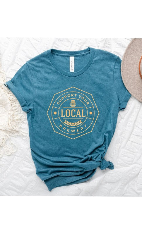 Support Your Local Brewery Graphic Tee T-Shirt