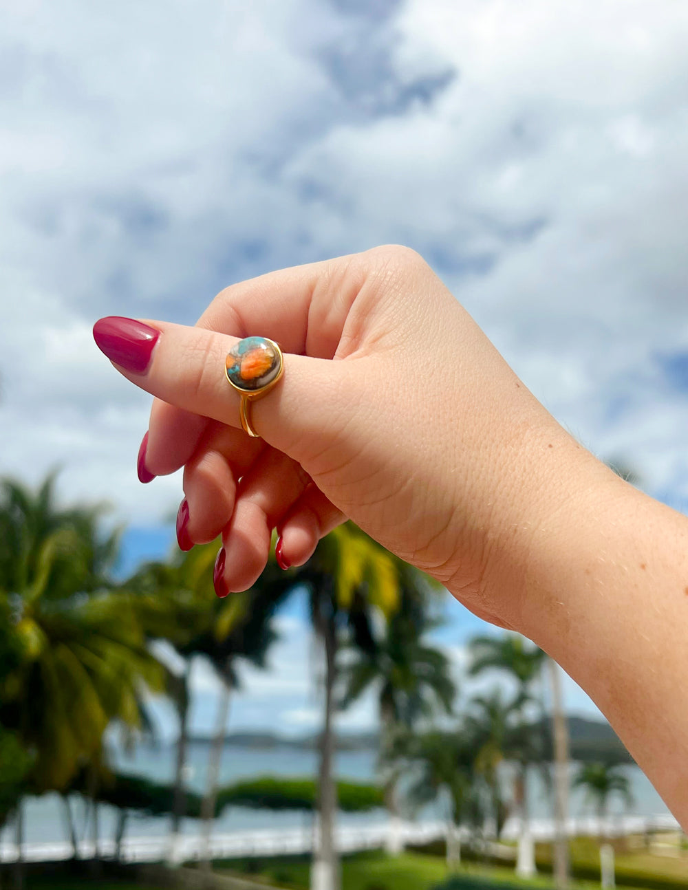 Oyster Turquoise Ring