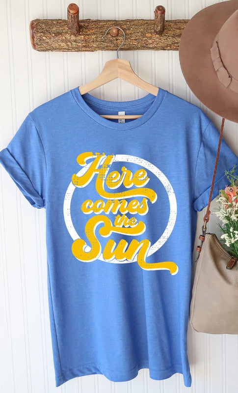 Retro Here Comes the Sun Graphic Tee T-Shirt