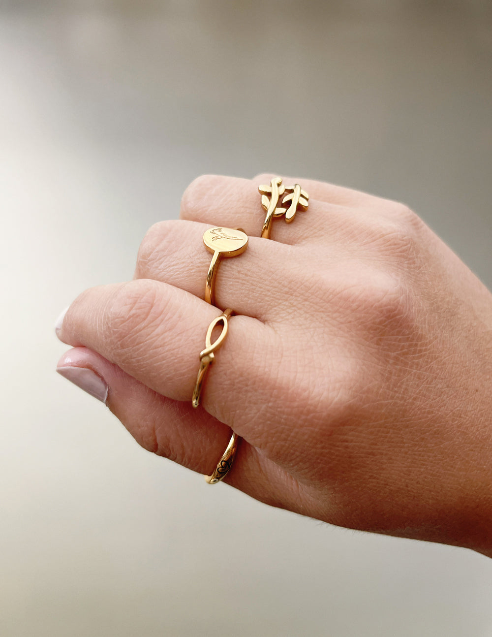 Gold Wildflower Ring