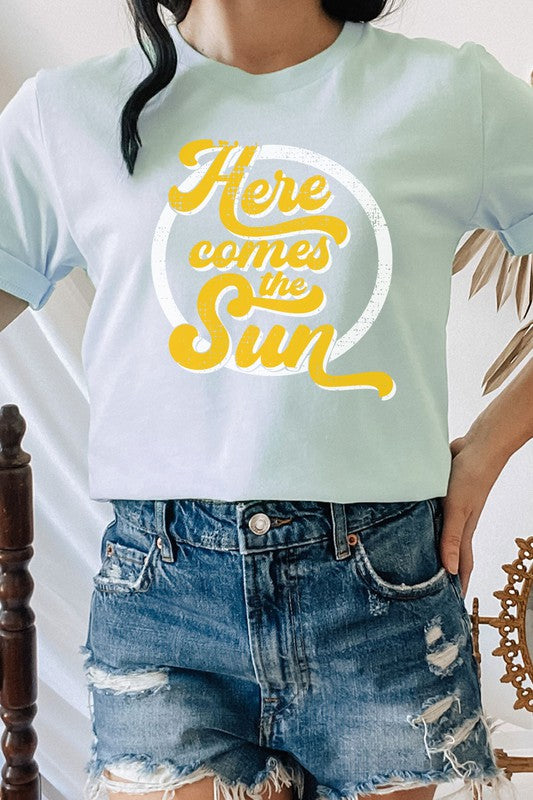 Here Comes The Sun Summer Spring Graphic Tee T-Shirt