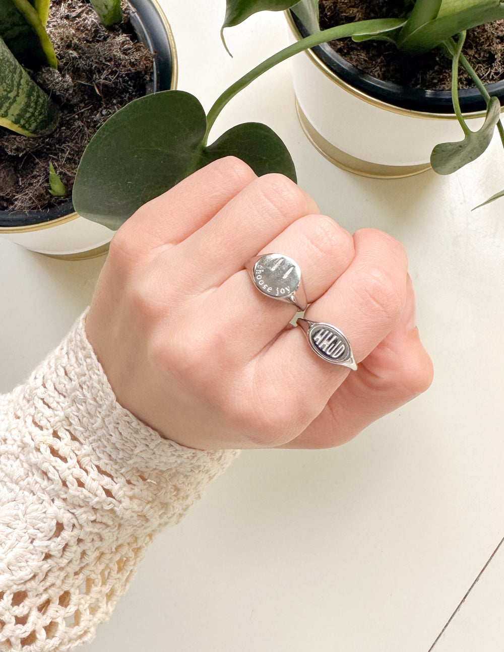 Silver Choose Joy Ring