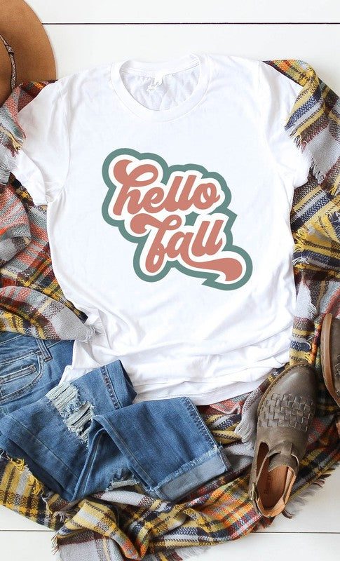 Retro Happy Fall PLUS Graphic Tee T-Shirt