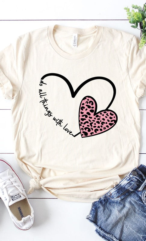 Do All Things With Love Graphic Tee T-Shirt