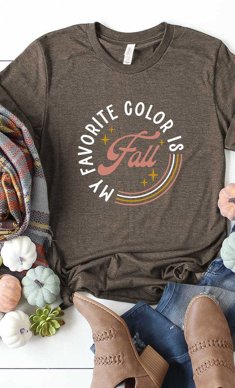 My Favorite Color is Fall Graphic Tee T-Shirt