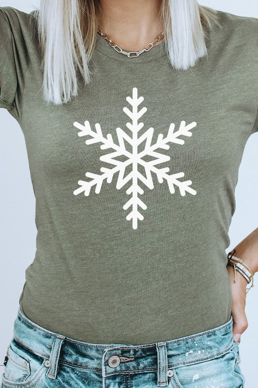 Winter Time Snowflake Chilly Snow Graphic Tee