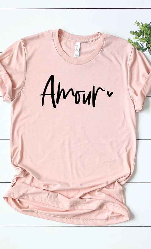 Amour Valentines Graphic Tee T-Shirt