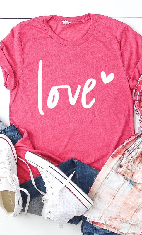 Love Graphic Tee T-Shirt PLUS