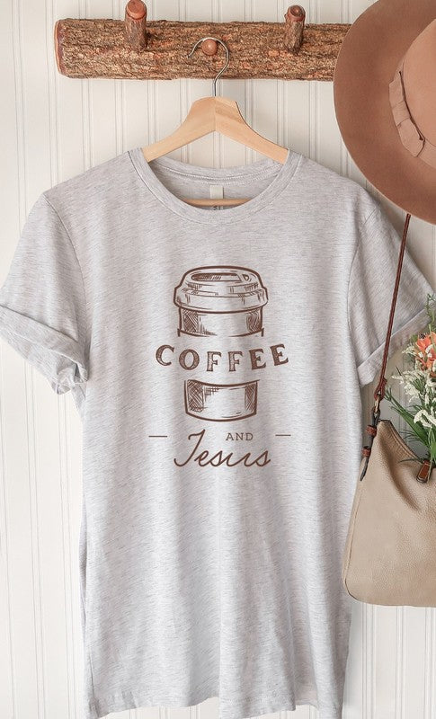 Coffee and Jesus Graphic Tee T-Shirt