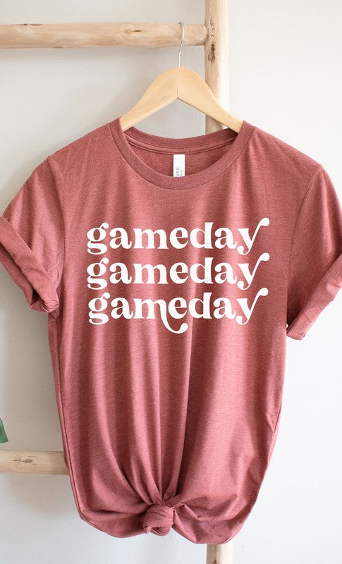 Distressed Game Day Graphic Tee T-Shirt PLUS