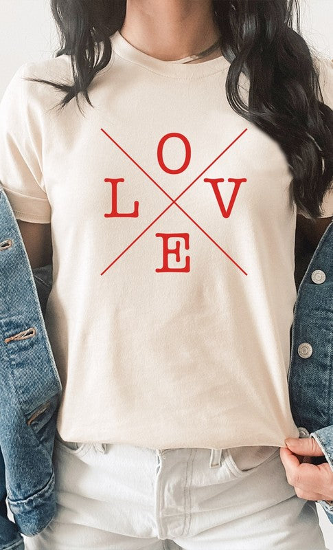 Love Valentines Day Graphic Tee T-Shirt